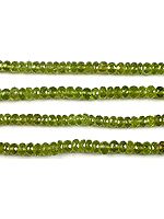 Peridot Faceted Rondells