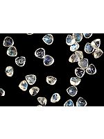 Rainbow Moonstone Heart Shapes (Price Per 3 Pieces)
