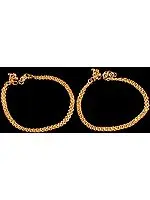 Sterling Gold Plated Anklets