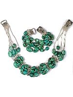 Turquoise Necklace & Bracelet Set