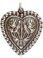 Twin Lotus (Symbolizing the Auspicious Lotus Feet of Lord Vishnu) Pendant