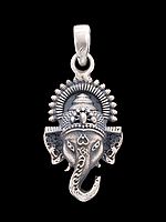Lord Ganesha Sterling Silver Pendant