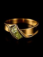 Faceted Aquamarine Finger Ring