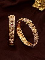 Stone Studded Openable Pair of Bangles