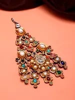 Multicolor Stone Studded Prajna Jhoomar (Passa)