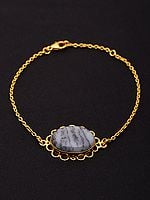 Oval Shape Dendritic Opal Bracelet