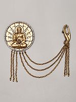 Buddha Brooch with Vitarka Mudra Hand