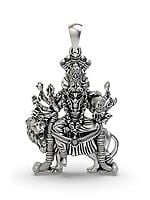 Goddess Pratyangira Sterling Silver Pendant