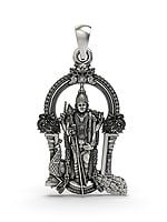 Lord Murugan (Kartikeya) Sterling Silver Pendant