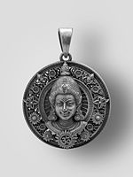 Round Shape Lord Rama Face Pendant