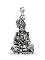 God Swaminarayan Sterling Silver Pendant