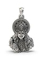 Lord Rama Bust Sterling Silver Pendant
