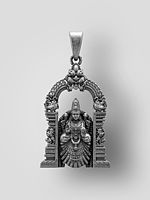 Goddess Alamelu Manga Sterling Silver Pendant