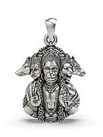 Panchamukhi Lord Hanuman Bust Pendant