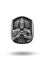 Panchmukhi Hanuman Antique Finish Ring