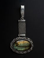 Traditional Ornament with Labradorite which is Tucked into the Waist by Indian Women