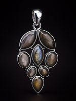 Faceted Labradorite Pendant | Labradorite Stone Jewelry