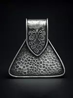 Sterling Antiquated Dimple Pendant