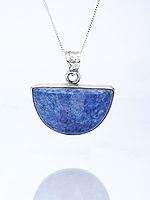 Semicircle Sodalite Pendant