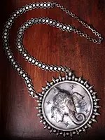 Lord Ganesha Sterling Silver Necklace
