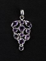 Faceted Amethyst Pendant | Sterling Silver Jewelry