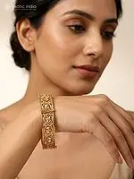 Stone Studded Openable Pair of Bangles