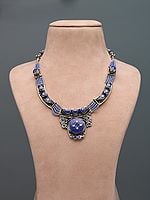 Tibetan Tribal Imitation Lapis Lazuli Necklace