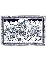 Dancing Lord Ganesha is Being Appreciated by Nandi Naarad and Devotees