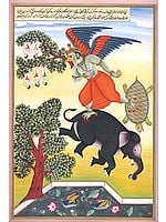 Garuda Flying with the Fighting Elephant and Tortoise