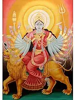 Eighteen-armed Goddess Durga