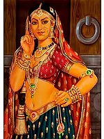 The Regal Courtesan Oil Painting on Canvas