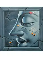 Lord Buddha Face Series (Three) | Unframed Buddhist Painting
