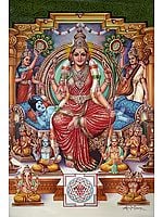 Devi Lalita, Sachamara Rama-Vani Savya-Dakshina Sevita