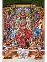 Devi Lalita, Sachamara Rama-Vani Savya-Dakshina Sevita