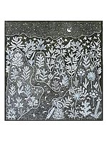 Ganga Gavari And Mahadev Warli Painting | Natural Color On Cotton Cloth | By Sanjay Balakrishna Parhad