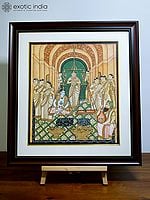 Shri Krishna Tulabharam | Mysore Traditional Painting | With Frame