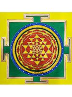 Shri Yantra | Mysore Traditional Painting | With Frame
