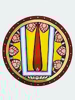 Ganjifa Card Vaishnava Tilak | Mysore Traditional Painting | With Frame