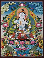 Vajrasattva Tantra Yoga | Brocadeless Thangka Painting