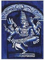 Dancing Shiva at Ellora | Batik Painting