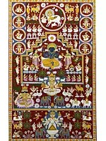 Pichwai Painting Of Gods And Goddess | Natural Color On Cloth | By Dheeraj Munot