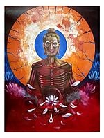 Deep Meditation - Enlightenment | Acrylic On Canvas | By Ramesh Sawale
