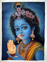 Keshav (Divine Krishna) | Oil On Canvas | By Priya Bothra