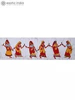 Dandiya Raas Batik Painting – Art of Folk Dance of Gujarat