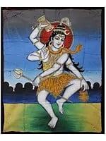 Dancing Lord Shiva | Batik Painting