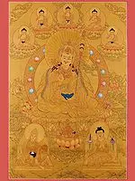 Yamantaka,The Destroyer of Death (Brocadeless Thangka)