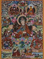 Guru Padmasambhava (Brocadeless Thangka)