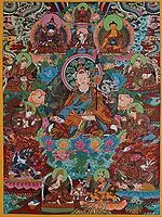 Guru Padmasambhava (Brocadeless Thangka)