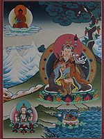 Guru Padmasambhava (Brocadeless Thangka)