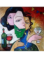 Celebration - A Complicated Story | Acrylic On Canvas | By Arjun Das
